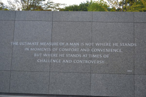 MLK MEMORIAL- Inscription Wall
