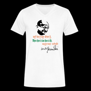 love is life Mahatma Gandhi quotes T-Shirt