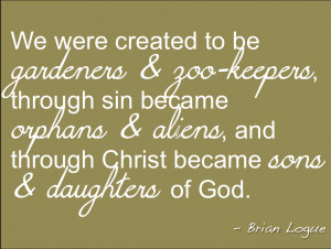 To Quote my husband...on Sons & Daughters