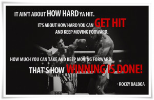 Rocky Balboa: Going the distance.