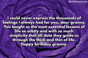 Birthday Quotes For Grandma...