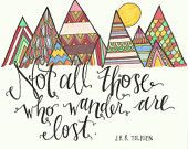 Tolkien Illustrated Quote- Digital Print via The Scribblist on ...