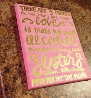 ... to make her strong, and Sisters when both make her hit the floor