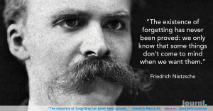 of forgetting has never been proved…” – Friedrich Nietzsche