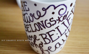 DIY: Sharpie Quote Mug