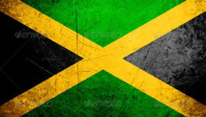 Jamaica Flag Spinning Globe