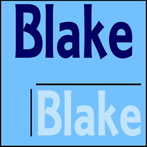 Blake-Quote-Wall-Sticker-31x75cm-Vinyl-Transfer-Boys-Bedroom-Door ...