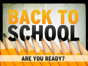 Back to school, back to school…