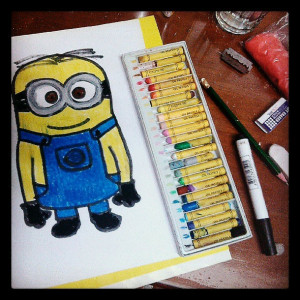 cute, despicable me, drawing, funny, haha, lol, quotes, swag
