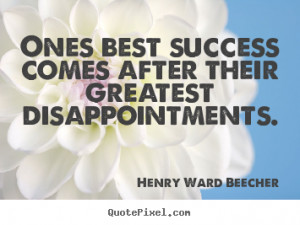 Henry Ward Beecher Success Quote Poster Prints