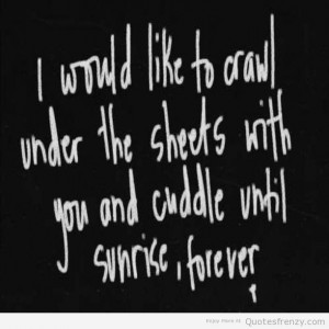 life cute love cuddling Quotes