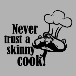 trust a skinny cook funny kitchen quotes wall words decals lettering