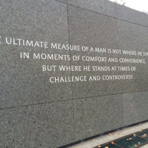 Martin Luther King, Jr. National Memorial - I will not cry, I will not ...