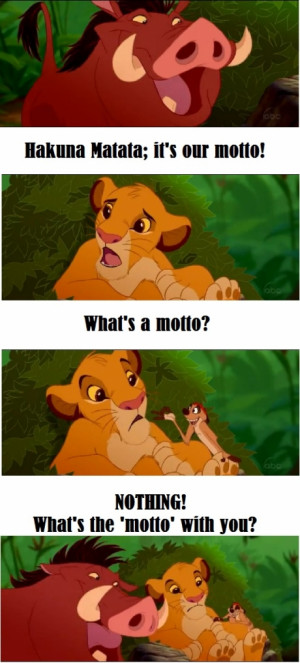 Just Timon and Pumbaa trolling