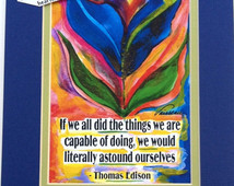 If We All Did THOMAS EDISON Magnet Inspirational QUOTE Motivational ...