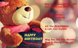 birthday wish daddy bear image happy birthday message happy birthday