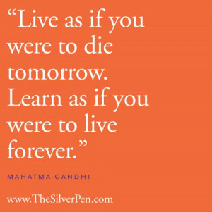 Live and Learn – Gandhi