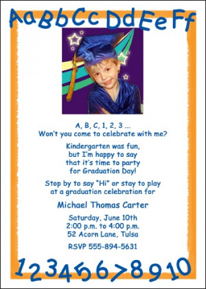 Photo Kindergarten Graduation Announcement