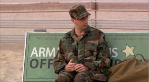Buster Bluth Army Quotes Buster is sitting on a bus