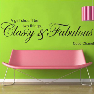 Fashion Lady Fabulous Wall Sticker Wall Paper Wall Art Vinyl Home ...