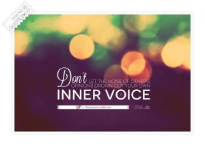 Listen to your inner voice quote