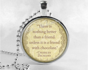 FRIEND Necklace, Friendship Quote, Charles Dickens Quote, Friend ...