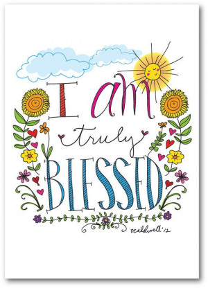 Am Truly Blessed Daily Affirmations 11 x 17 Print by ecdesign, $25 ...