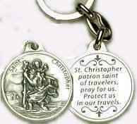 Saint St Christopher Key Chain