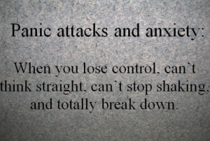 attacks and Anxiety. When you lose control, can't think straight, can ...