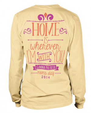 Gamma Phi Beta Moms Day T-shirt