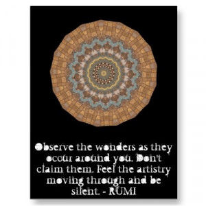 Rumi wisdom.