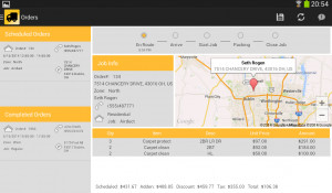 SCREENSHOTS FROM STANLEY STEEMER MOBILE APPLICATION