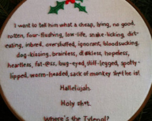 ... Christmas Vacation Movie Embroidery Quote, Clark Griswold Rant, 8