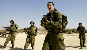 ... soldiers, shouts instructions during a training session at a military