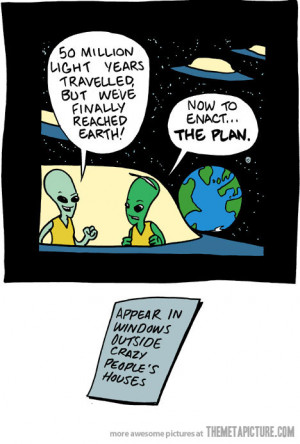 Funny photos funny aliens spaceship earth