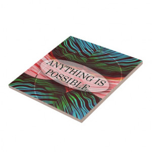 Abstract Art Ceramic Tiles:Inspirational Quote