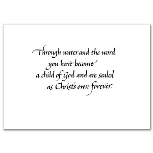 CATHOLIC BAPTISM BIBLE VERSES FOR BABIES