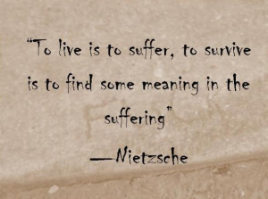 The SEO likes the quotes about suffering, and this one just really fit ...