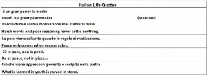 Italian Life Quotes