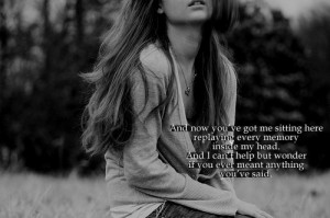black and white, girl, photography, quote