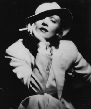 Marlene Dietrich suit