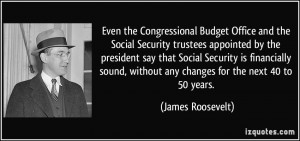 Office and the Social Security trustees appointed by the president ...