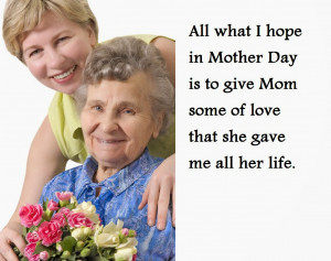What I Hope In Mother Day