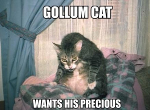GOLLUM CAT WANTS HIS PRECIOUS