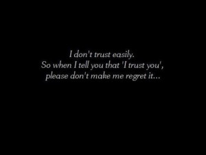 Damon quotes regret trust typography large
