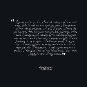 want you not want tell from who we are apart and if i'm gone i know ...
