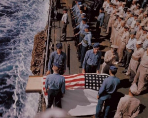... burial at sea, a lovely WWII photo in the spirit of Memorial Day