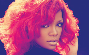 Rihanna In Red Hair wallpaper theme