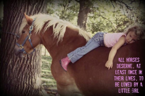 Little girls & horses