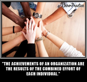... Results Of The Combined Effort Of Each Individual ” ~ Teamwork Quote